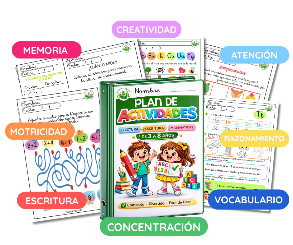 Plan de Actividades Tarea Kids con más de 1000 fichas imprimibles